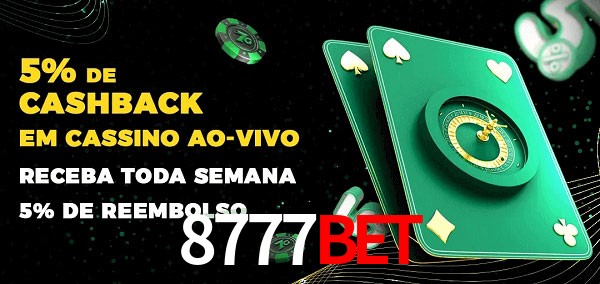 Promoções do cassino ao Vivo 8777bet